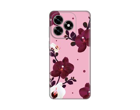 Silikonska futrola PRINT Skin - Huawei Honor X5c Plus Pink Orchid.