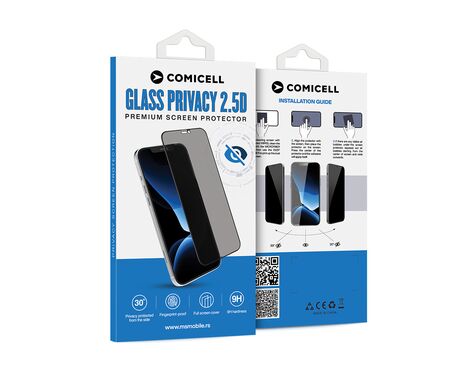 Zastitna folija za ekran GLASS PRIVACY 2.5D full glue - Huawei Honor X7d/Honor Smart 400 4G crna (MS).