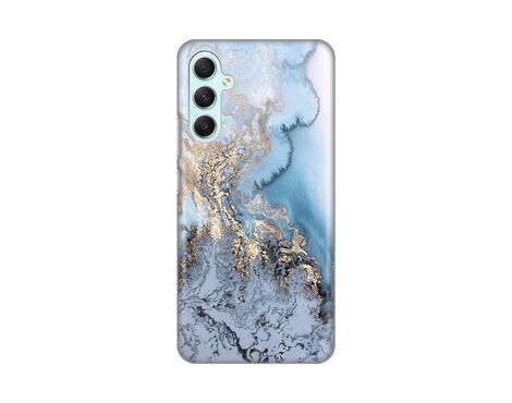 Silikonska futrola PRINT - Samsung Galaxy A34 5G 5G Blue Gold Marble.