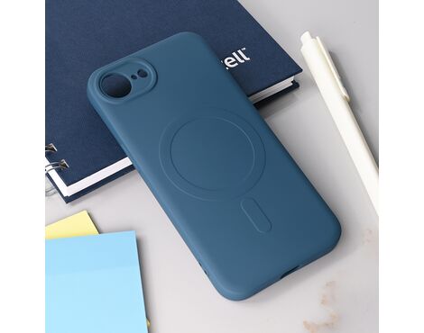 Silikonska futrola Teracell Giulietta Magsafe - iPhone 16e/17e 6.1 plava.