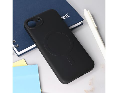 Silikonska futrola Teracell Giulietta Magsafe - iPhone 16e/17e 6.1 crna.