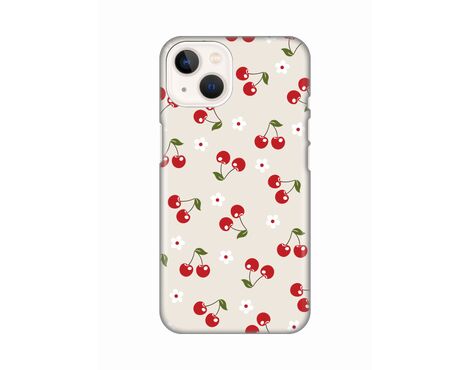 Silikonska futrola PRINT - iPhone 13 Cherry and Flowers.