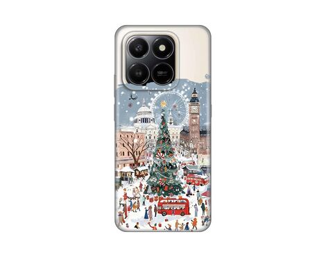 Silikonska futrola PRINT Skin - Honor X7d 4G/400 Smart 5G Christmas Town.