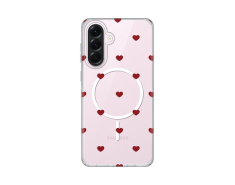 Futrola print Magsafe - Samsung A566 Galaxy A56 Red Hearts.