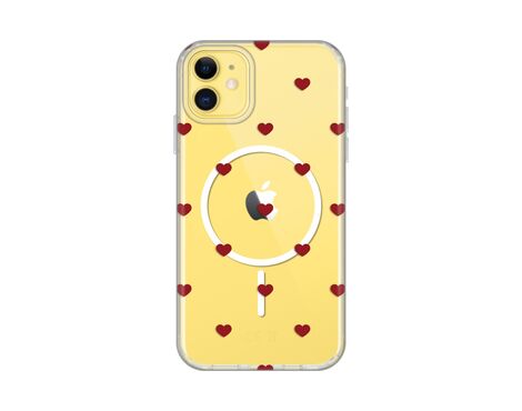 Futrola print Magsafe - iPhone 11 6.1 Red Hearts.