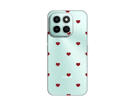 Silikonska futrola PRINT - Huawei Honor X6c Red Hearts.