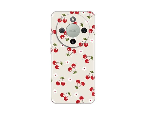 Silikonska futrola PRINT - Huawei Honor Magic 8 Lite Cherry and Flowers.