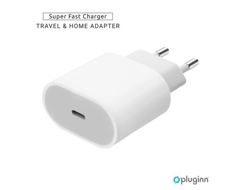 Kucni Punjac Pluginn AJ-20 A2347 EMC3621 PD Fast 20W - iPhone 11-14 beli CE.
