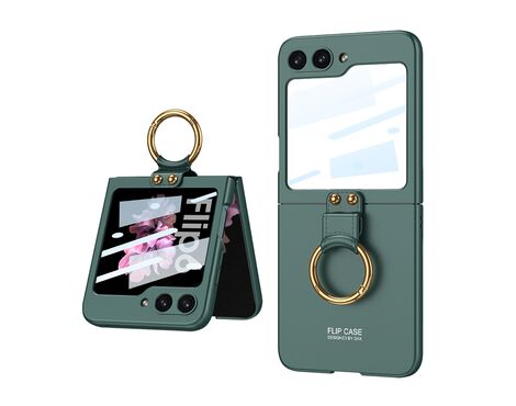 Futrola SMOOTH RING - Samsung F741B/F761B Galaxy Z Flip 6 5G/Z Flip 7 FE 5G zelena (GKK case) (MS).