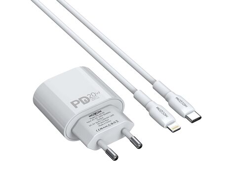 Kucni punjac Moxom MX-HC151 20W Type-C na Lightning beli (MS).