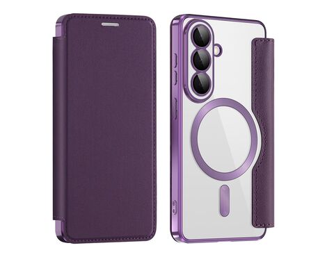 Futrola Magsafe Lux na preklop - Samsung A576 Galaxy A57 ljubicasta.