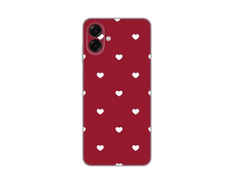 Silikonska futrola PRINT Skin - Samsung A075F Galaxy A07 Burgundy Hearts.