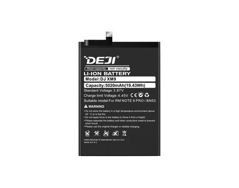 Baterija - Xiaomi Redmi Note 9 Pro/9 Pro Max/10 Pro/10 Pro Max (BN53) 5020mAh Deji (MS).