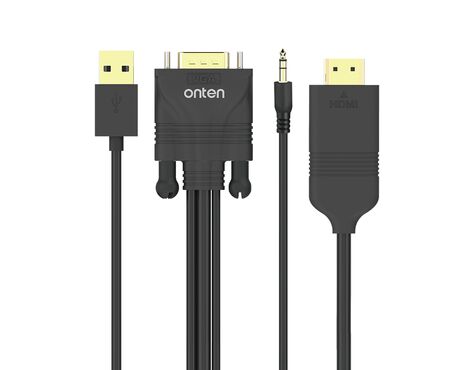 Adapter VGA + jack 3.5mm + USB 2.0 na HDMI 1.8m (OTN-5152) Onten (MS).