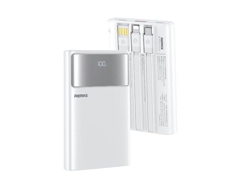 Univerzalna Back Up Baterija REMAX FC-03 LED Light PD 20W + QC 22.5W 10000mAh beli (MS).