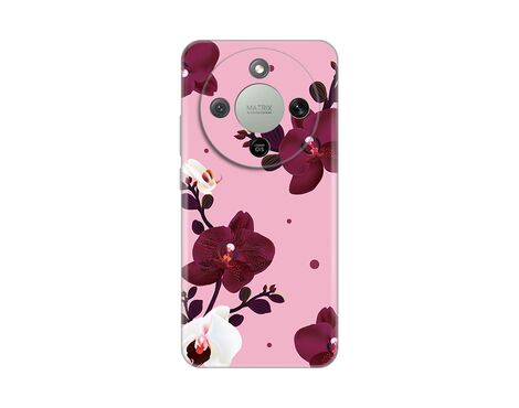 Silikonska futrola PRINT Skin - Huawei Honor Magic 8 Lite Pink Orchid.
