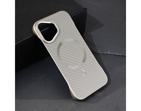 Futrola Magsafe Carbon - iPhone 16 6.1 siva.