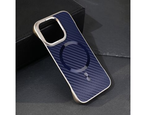 Futrola Magsafe Carbon - iPhone 16 Pro plava.