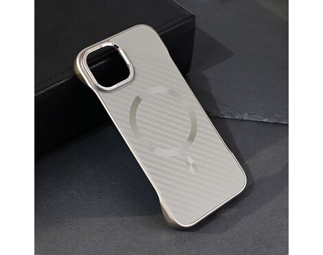 Futrola Magsafe Carbon - iPhone 15 6.1 siva.