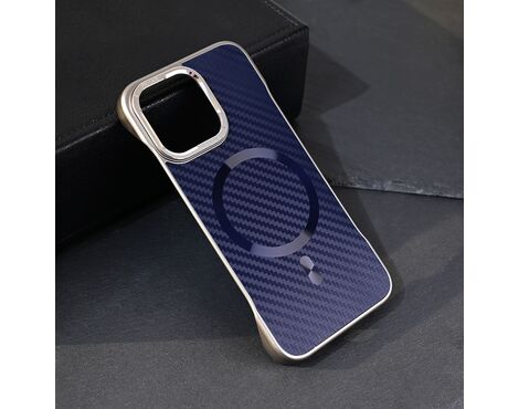 Futrola Magsafe Carbon - iPhone 13 Pro plava.