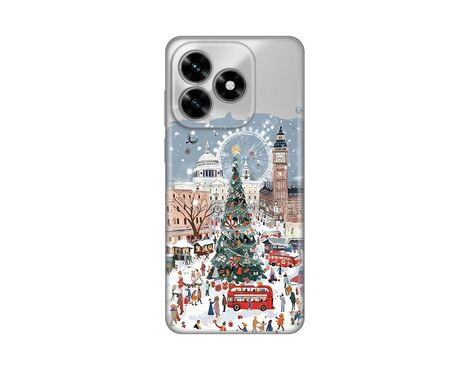 Silikonska futrola PRINT Skin - Huawei Honor X5c Plus Christmas Town.
