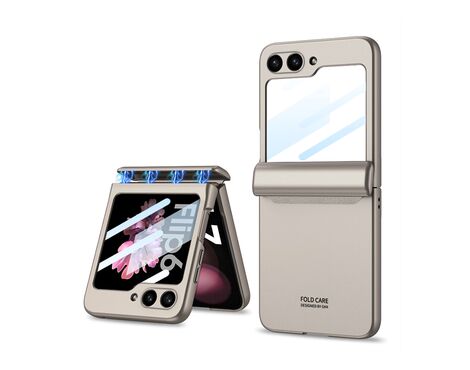 Futrola SMOOTH LINE - Samsung F741B/F761B Galaxy Z Flip 6 5G/Z Flip 7 FE 5G zlatna (GKK case) (MS).