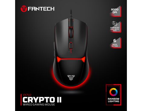 Mis Gaming Fantech VX7V2 Crypto II crni.