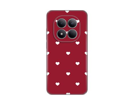 Silikonska futrola PRINT Skin - Xiaomi Redmi Note 15 Pro 5G Burgundy Hearts.