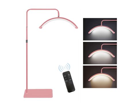 Podna LED lampa Half moon roze.