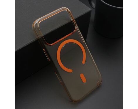 Futrola AMBER providna MagSafe - iPhone 17 Pro narandzasta (MS).