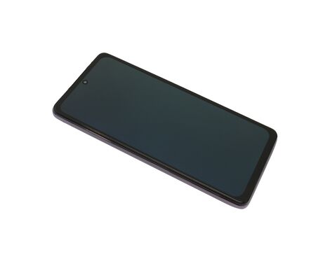 LCD displej (ekran) - Samsung A525F/A526B Galaxy A52 4G/5G + Touch screen + frame silver Full ORG CHINA (MS).