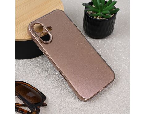 Futrola Sparkle Dust - iPhone 16 6.1 roze zlatna.