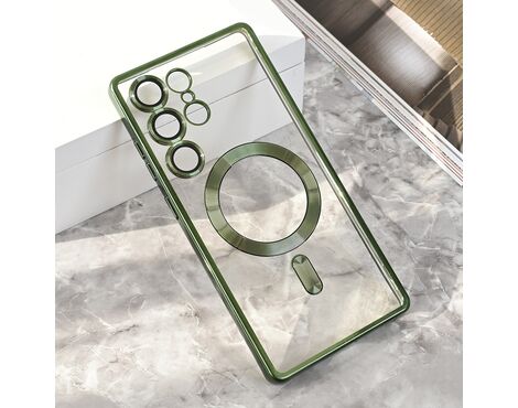 Futrola Magsafe Lux - Samsung S938 Galaxy S25 Ultra zelena.