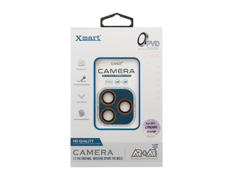 Folija - zastitu kamere X-MART PVD camera film za iPhone 17 Pro (6.3)/iPhone 17 Pro Max (6.9) narandzasta (MS).