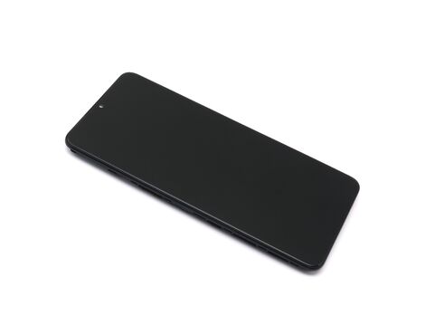 LCD displej (ekran) - Samsung A125F/A127F Galaxy A12/A12 Nacho + Touch screen + frame black (crni) APLONG Original Material (MS).