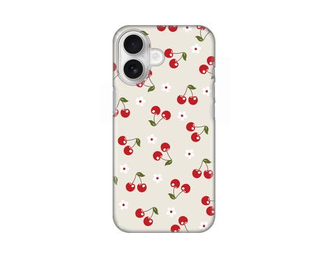 Silikonska futrola PRINT - iPhone 16 6.1 Cherry and Flowers.