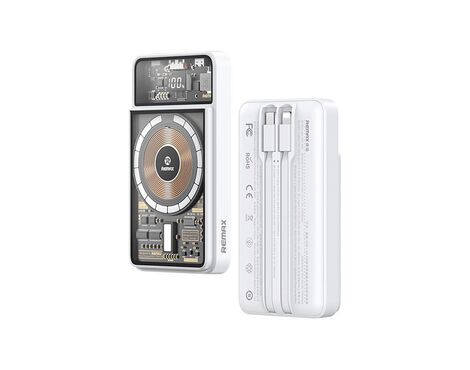Univerzalna Back Up Baterija prenosiva baterija REMAX Phantom Series RPP-580 PD 20W+QC 22.5W 10000mAh beli.