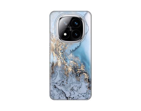 Silikonska futrola PRINT - Xiaomi Redmi Note 14 Pro Plus 5G (EU) Blue Gold Marble.
