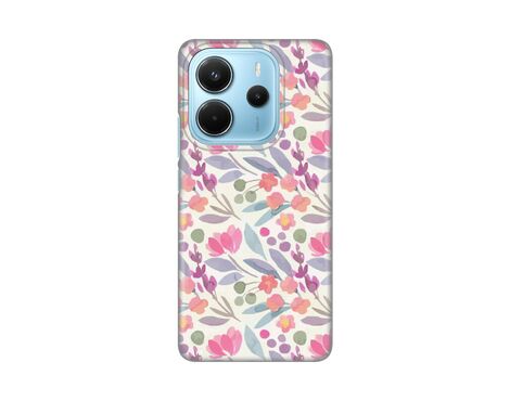 Silikonska futrola PRINT - Xiaomi Redmi Note 14 4G (SRB) Watercolor Flower.