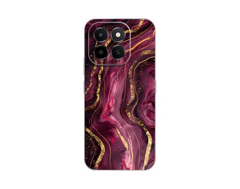 Silikonska futrola PRINT - Huawei Honor X6c Burgundy.