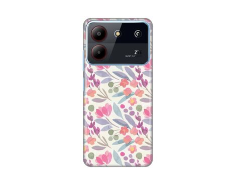 Silikonska futrola PRINT - ZTE Blade A54 Watercolor Flowers.