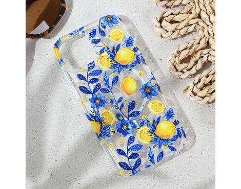 Futrola print Magsafe - iPhone 15 Mediteran Lemon.