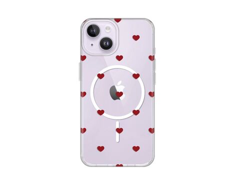 Futrola print Magsafe - iPhone 13/14 6.1 Red Hearts.