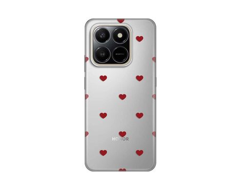 Silikonska futrola PRINT - Honor X7d 4G/400 Smart 5G Red Hearts.