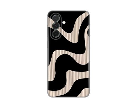Silikonska futrola PRINT Skin - Samsung A376 Galaxy A37 5G black (crni) Flow.