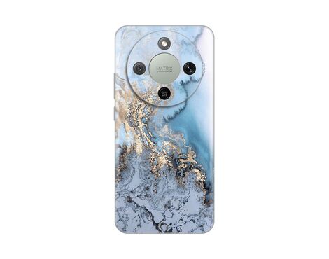 Silikonska futrola PRINT - Huawei Honor Magic 8 Lite Blue Gold Marble.