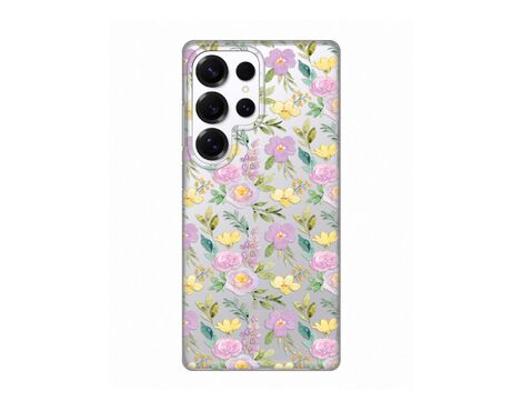 Silikonska futrola PRINT Skin - Samsung S938 Galaxy S25 Ultra Soft Flowers.
