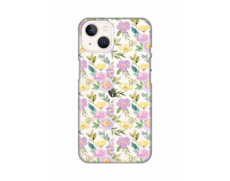 Silikonska futrola PRINT Skin - iPhone 13 Soft Flowers.