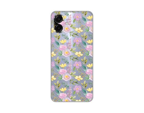 Silikonska futrola PRINT Skin - Samsung A075F Galaxy A07 Soft Flowers.