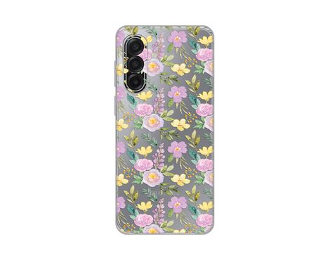 Silikonska futrola PRINT Skin - Samsung A175 Galaxy A17 Soft Flowers.